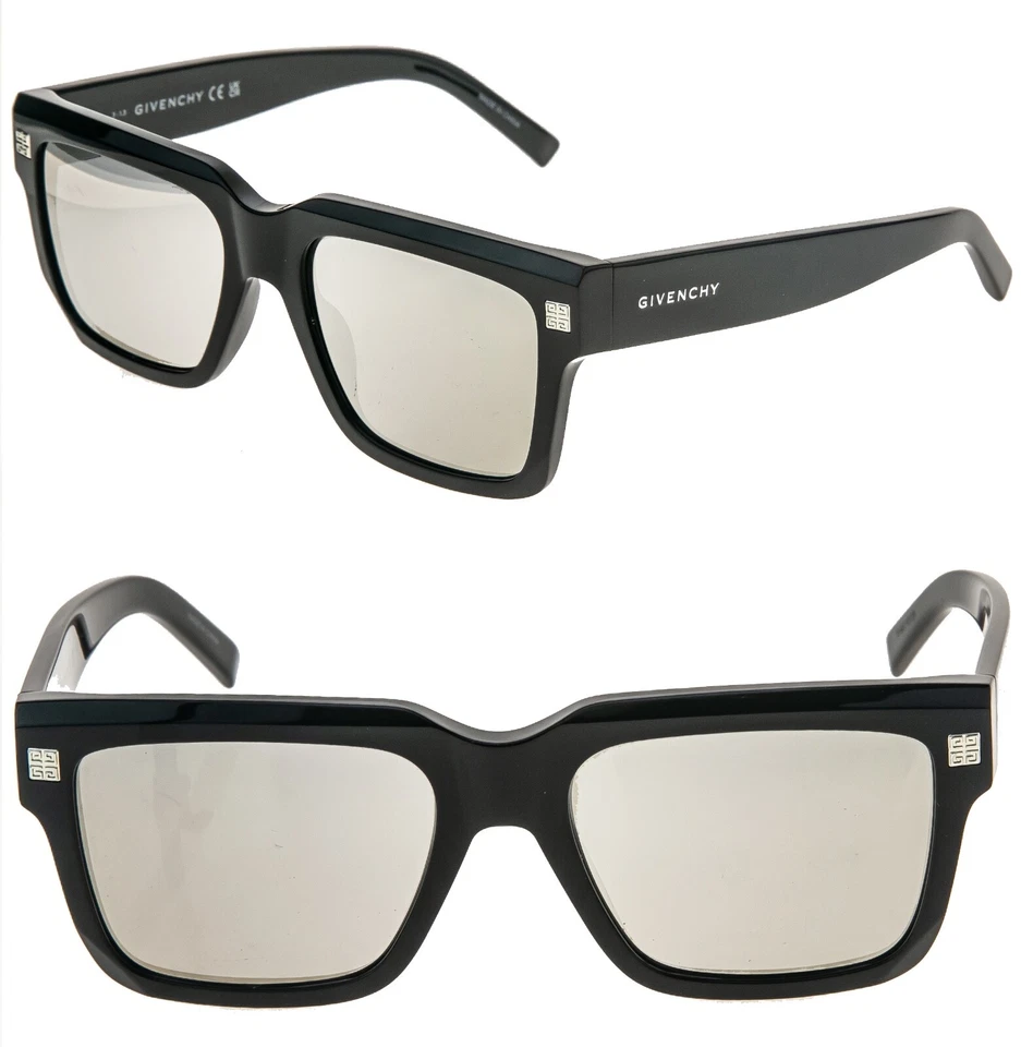 GIVENCHY GV DAY 40060 Black Silver Mirror Unisex BIO Acetate GV40060I Sunglasses - Image 1 of 4