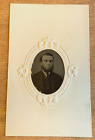 Antique Tintype Civil War Era Bearded Man 1800S Tin Type Photograph Suit Tie