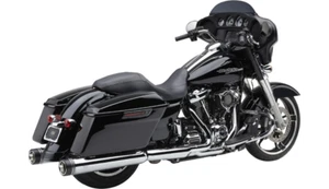 Cobra 4.5" Neighbor Haters Slip-On Chrome Mufflers Pipes 17+ M8 Harley Touring - Picture 1 of 4