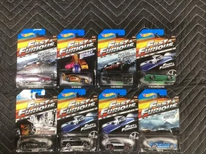 2014/2015 Hot Wheels Fast & Furious Walmart Exclusive Full Set of 8 With Cases - Picture 1 of 9