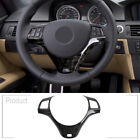 Black Wood grain Steering Wheel Panel Cover Trim for BMW 3 Series E90 05-12