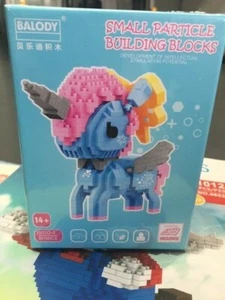 Unicorn Blue Building Blocks - Picture 1 of 2