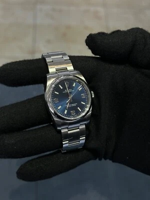 Rolex Oyster Perpetual 116000 pulsera Oyster de plata con bisel de plata Foto 1 de 2