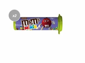 910393 2 x 35g TUBES OF MINI MINIS M&M'S M&MS COATED CHOCOLATES MADE IN CHINA - Picture 1 of 1