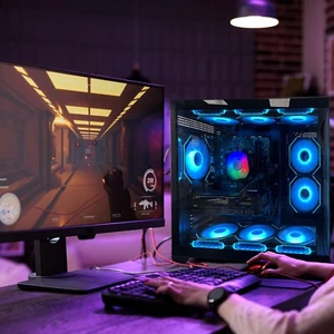 Costruzione personalizzata ARGB i7 UP 64GB RAM 1TB SSD RTX 3050 Win10 GAMING READY WIFI 6 BT - Foto 1 di 15