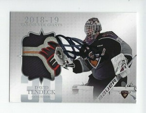2018-19 Vancouver Giants (WHL) David Tendeck (autographed) (Arizona Coyotes)