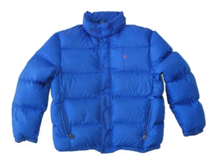 Polo Ralph Lauren Vtg Down Puffer Jacket Men Sz XL Royal Blue - Picture 1 of 17