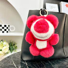 Cute Real Rabbit Fur Bear Keychain Kids Toys Bag Charm Purse Bag Pendant Gift