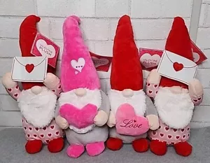 Valentinstag Plüsch Wichtel Regal Sitzer rosa rot Buchstaben Herzen 17 Zoll Liebe 4 Stck. - Bild 1 von 10