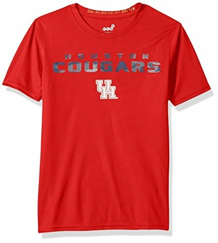 NCAA by Outerstuff NCAA Houston Cougars Youth Boys "Nebula" Dri-Tek Short Sle Cover