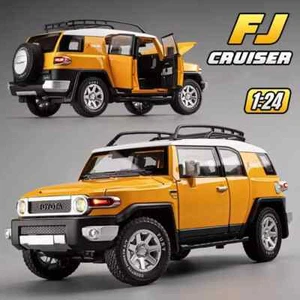 1:24 Toyota FJ LAND CRUISER Alloy Car Model Diecast Toy Vehicle Sound Light - Picture 1 of 24
