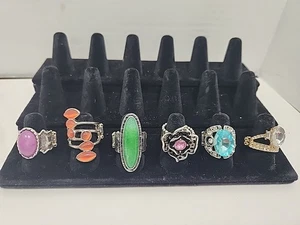 Konvolut 6 Stretchringe passend für die meisten süßen Modeschmuck  - Bild 1 von 9