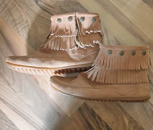 Minnetonka Mokassins, US Women 10, Wildleder - Bild 1 von 5