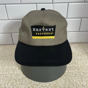 Vintage Harvest Partners Logo Snapback Cap Hat Trucker Made In USA, NEW - Picture 1 of 7