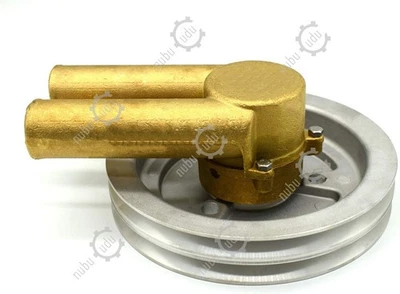 Double V Belt Pulley Sea Water Pump 21214596 3858229 for Volvo Penta Engine 4.3L - Image 1 of 4