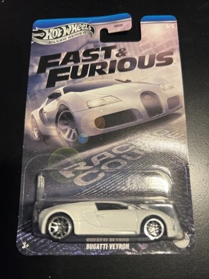 Hot Wheels 2025 Silver Series Fast & Furious Racing Course Bugatti Veyron Blanco Foto 1 de 2