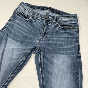 BKE Alec Jeans Herren 30x32 Blau Medium Wash Slim Straight Stretch Denim Whiskered - Bild 1 von 18