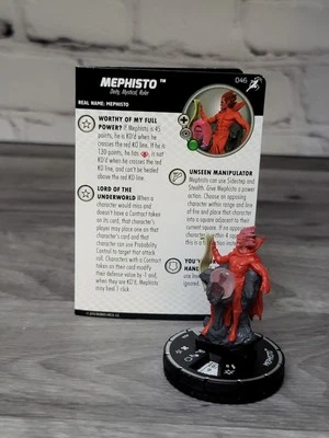Heroclix Mephisto #046 Superior Enemigos de Spider-Man Raro *Sin usar* Foto 1 de 3