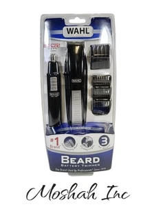 Wahl Nase Ohr Koteletten Bart Haare Nass Trocken Präzision Klinge Akku Trimmer - Bild 1 von 2