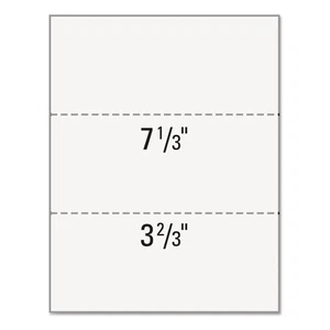 Printworks Professional Office Paper Perforated 3 2/3" & 7 1/3" From Bottom 8 - Picture 1 of 1