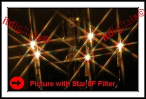55mm Rotating Star 8F Lens Filter Special Light Effect Eight point Flares 8PT  - Picture 1 of 2