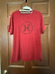 T-shirt Hurley uomo media (36 nel petto) rossa logo cerchio leggera girocollo grafica - Foto 1 di 4