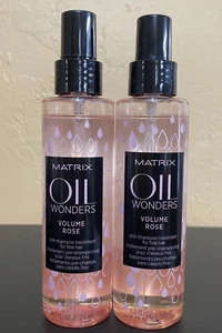 2 - Matrix Oil Wonders Volume Rose Pre-Shampoo Treatment for Fine Hair 4.2 oz Ea - Picture 1 of 1