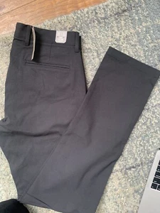J Crew 484 Slim Fit Tech Pants - Men's 30x30 ~ $98.00 AW005 Black - Picture 1 of 5