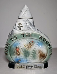 Vintage Jim Beam The Rockies Wildlife leere Whisky Dekanter Dekor Sammlerstücke MCM - Bild 1 von 9