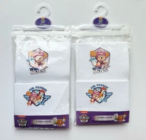 4pcs PAW Patrol Girls Air Patrol Cotton Vest Under Layer Nickelodeon BNWT 2-3yrs - Picture 1 of 5