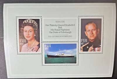 Fiji 1982 Royal Visit Mini Sheet MNH - image 1 of 3