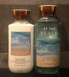 Bath & Body Works At The Beach Body Wash and Nourishing Lotion SET OF 2 - Picture 1 of 2