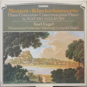 MOZART Piano Concertos Nos 18 &24 LP Karl Engel; Mozarteum Orch. Salzburg, Hager - Imagen 1 de 1