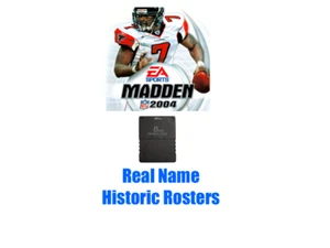 Madden NFL 2004 Real Name Historic Roster PlayStation 2 PS2 04 Dienstpläne - Bild 1 von 1