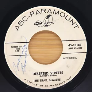 THE TRAIL BLAZERS - DESERTED STREETS / THE BIG PONY EXPRESS - ROCK 45 PROMO ABC - Picture 1 of 2