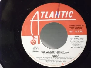 ABBA,Atlantic 3776"The Winner Takes It All"US,7" 45,PROMO 1980 Europop, Mint - Picture 1 of 2