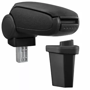 STOFFSPEZIFISCHE ABLAGEARMLEHNE SCHWARZ FÜR HYUNDAI i20 ab 2014 - Bild 1 von 2