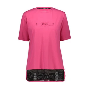 CMP Women's T-Shirt Pink Elastic Print Stretch Jersey - Picture 1 of 1