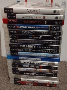 Lot 18 PS3 Playstation 3 Games Resident Evil 5 Skyrim Legendary GTA V Lego O15 - Picture 1 of 1