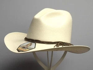 STETSON GUS 10X COWBOY WESTERNHUT AUS STROH - Bild 1 von 3