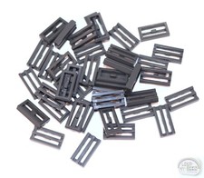 LEGO Classic - 3-Buck Bag - 50 x Tile w/ Grille - 1x2 - DBG - New - 2412b