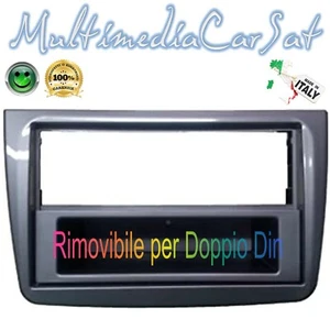 Mascherina Autoradio Alfa Mito Doppio 1 Din Cornice Adattatore Grigio Met. 3433 - Foto 1 di 4