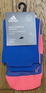 Adidas Adizero Running Ankle Socks Blue Pink HEAT.RDY Cooling Size S EU 37 - 39 - Picture 1 of 3
