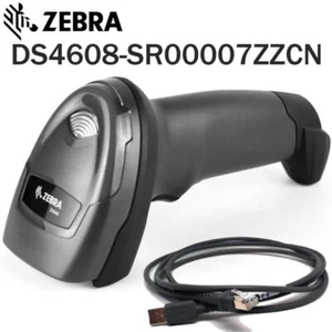 Zebra Laser Cordless DS4608-SR00007ZZCN 1D 2D Imager Barcode Scanner USB Kit - Picture 1 of 13