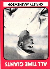 1980 TCMA All Time New York Giants #10 Christy Mathewson Near mint or better