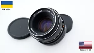Nice black PENTACON auto 1.8/50mm M42 mount sharp portrait lens DDR Zeiss - Picture 1 of 9