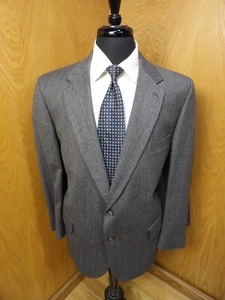 Traje Burkhardts Union EE. UU. 46pr 34 x 27 gris mezcla de lana espiga T#41 - Imagen 1 de 9
