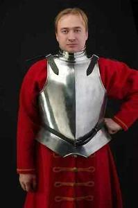 Medieval Larp Guerrero Acero Renacimiento 16ga Coraza Armadura Corporal Pechera - Imagen 1 de 4