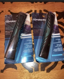 CoverGirl Pfauenfackel Mascara (2) 790 intensive schwarze dick üppige Wimpern - Bild 1 von 2