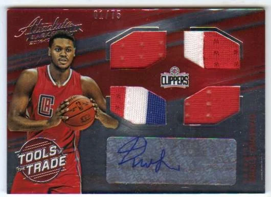 2016-17 Absolute Tools of the Trade Quad Materials RC AUTO /75 Diamond Stone - Image 1 of 1